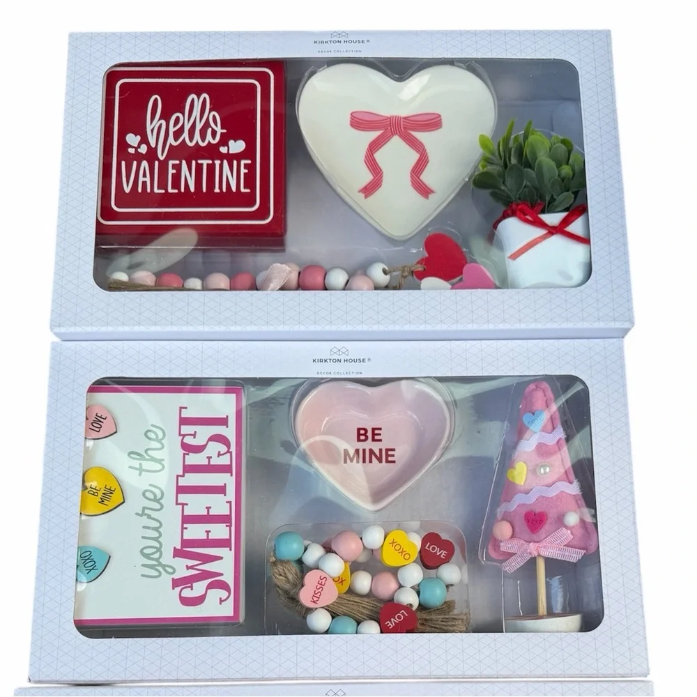 Valentine's Tier Tray decorations Set of 2